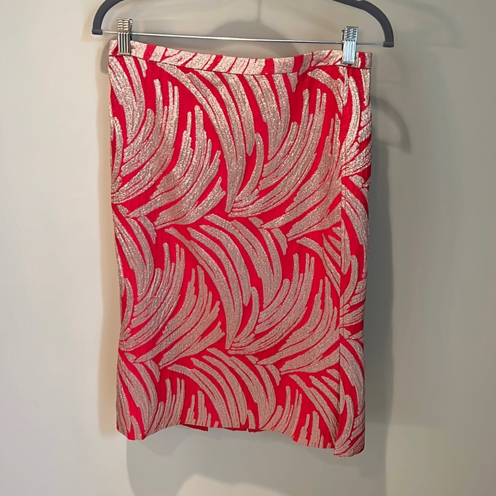 Beautiful JCrew Pencil Skirt with Pleated Rear Hem